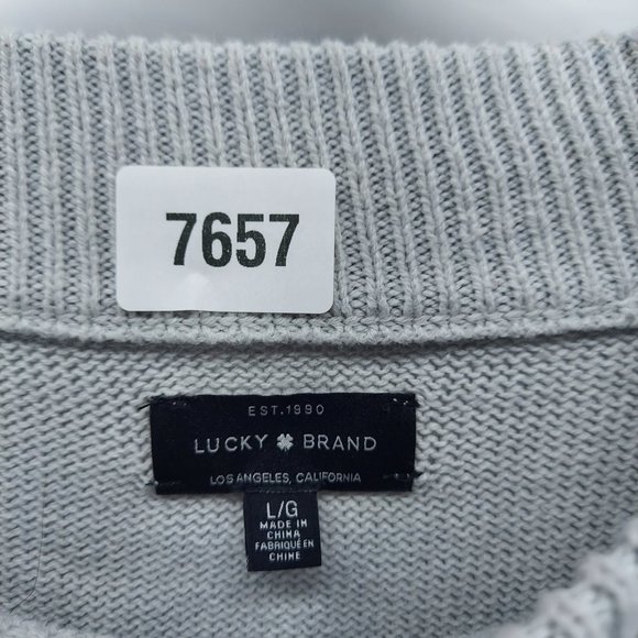 Lucky Bran casual winter wide neck Sweater size large - Picture 3 of 9